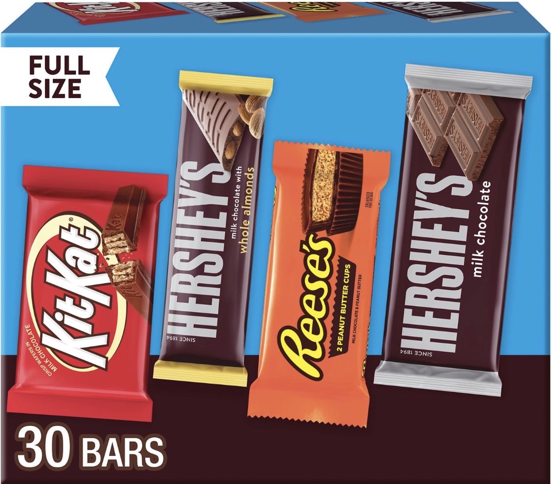 HERSHEY'S Full Size Bars, Assorted