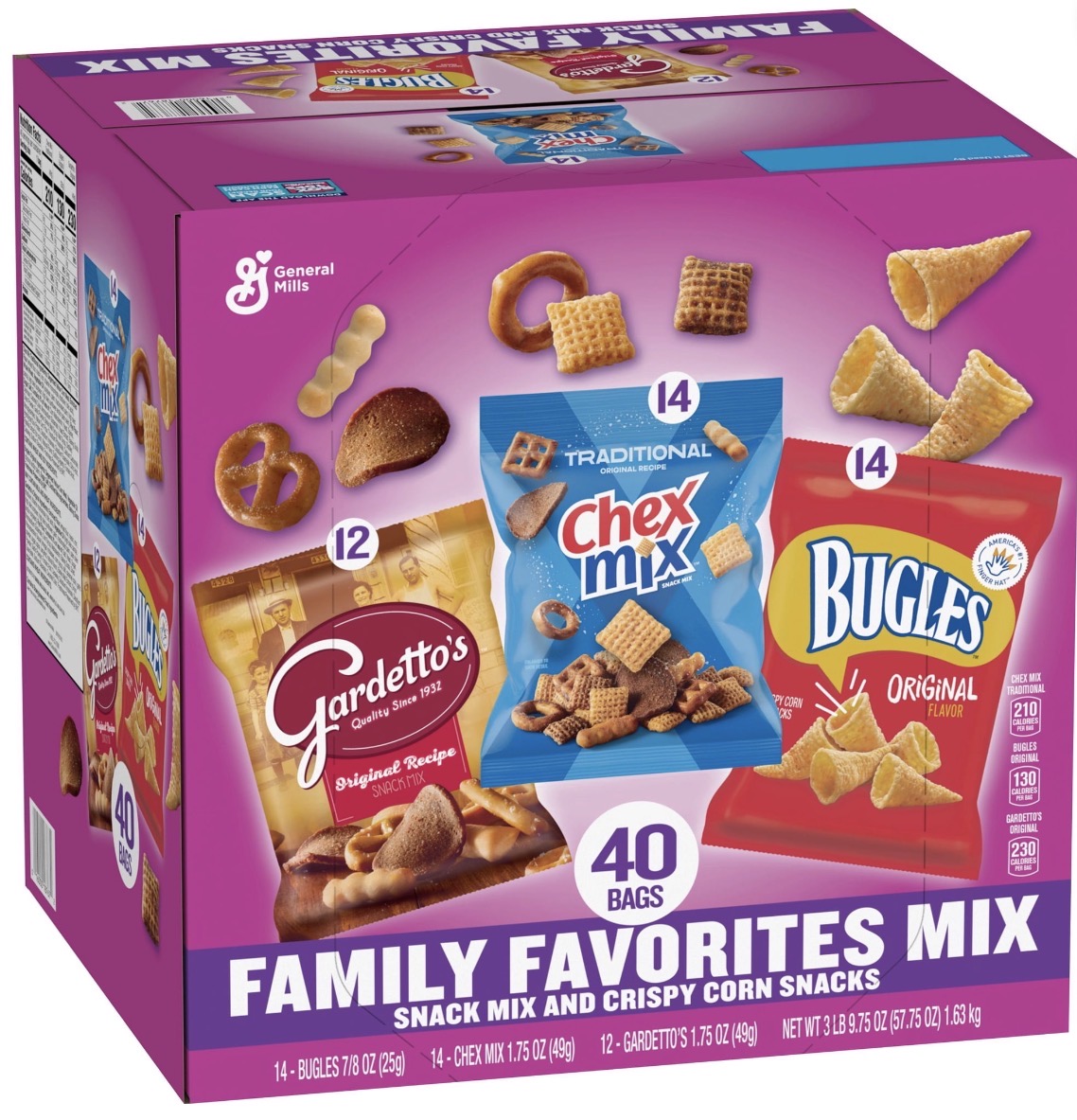 Bugles, Chex Mix & Gardetto's Snack Pack