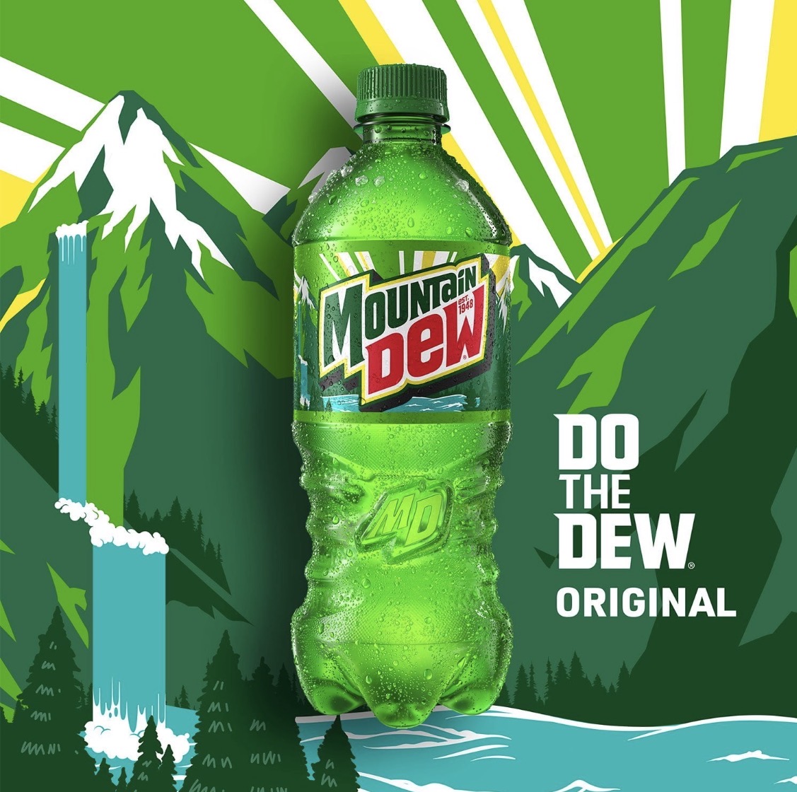 Mountain Dew 16.9 oz Bottle