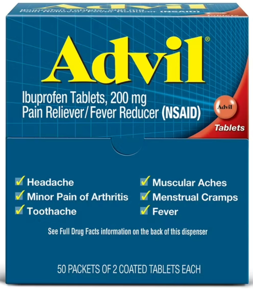 Advil Ibuprofen 200 mg 2-Tablet Pouch