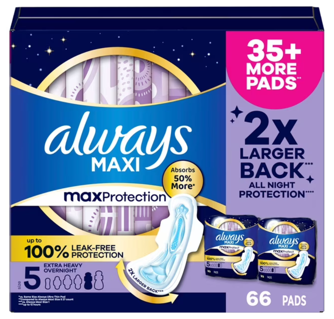 Always Maxi Overnight Pads Size 5