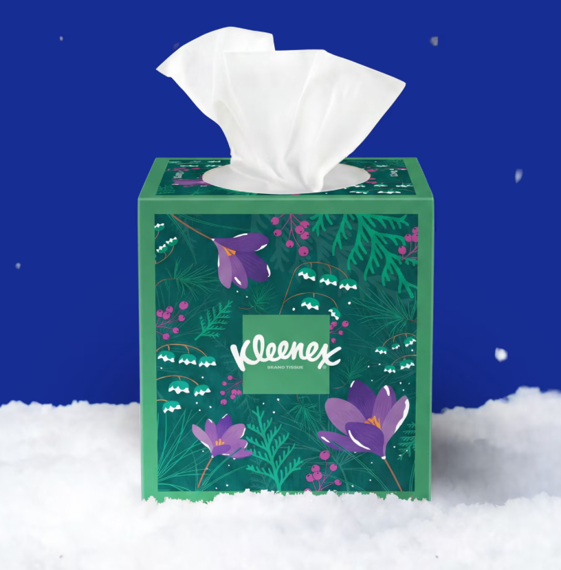 Kleenex Ultra Soft Tissues Cube Box