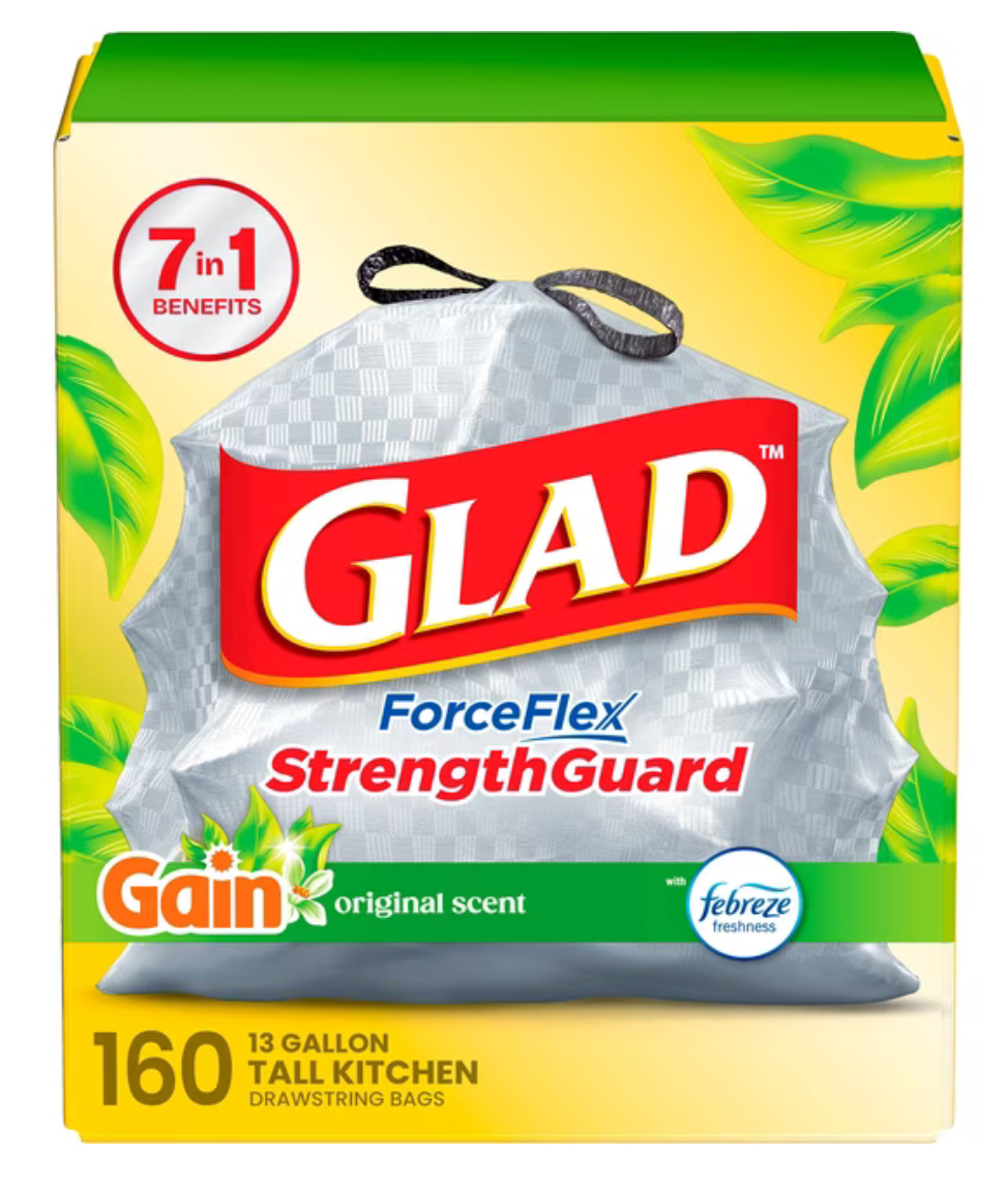 Glad ForceFlex Tall Kitchen Bags 13 Gallon