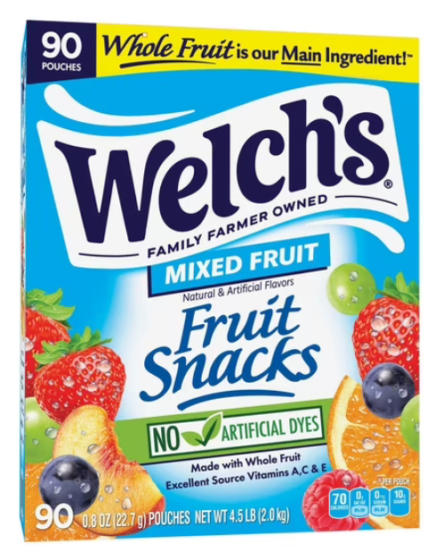 Welch's Mixed Fruit Fruit Snack, 0.8 oz